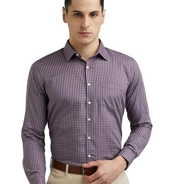 Van Heusen Men's Solid Slim Fit Shirt