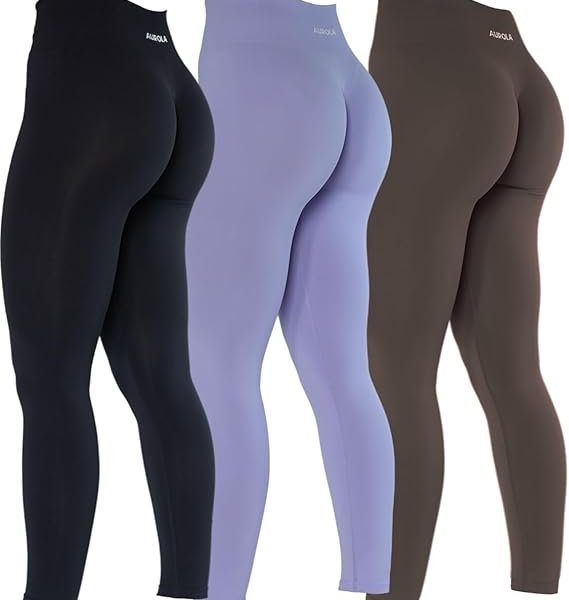 AUROLA Dream Collection Workout Leggings for Women High Waist Seamless Scrunch Athletic Running Gym Fitness Active Pants