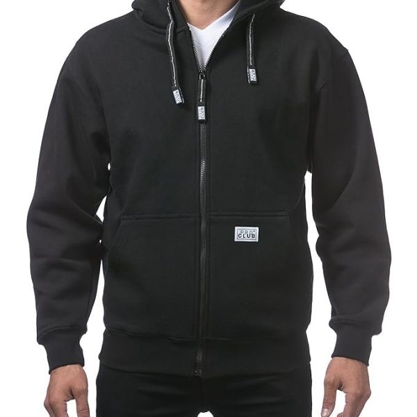Pro Club Men's Heavyweight Full Zip Fleece Hoodie