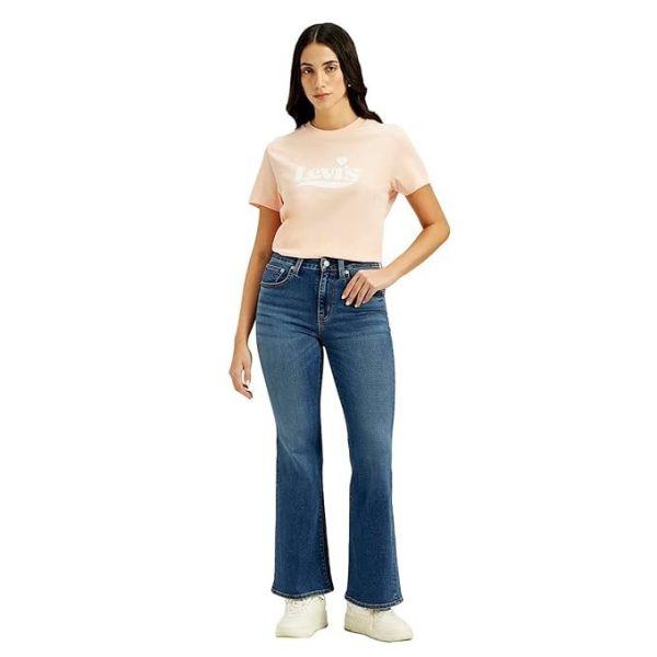 Levi's Women's 726 Blue Flared Fit High Rise Jeans