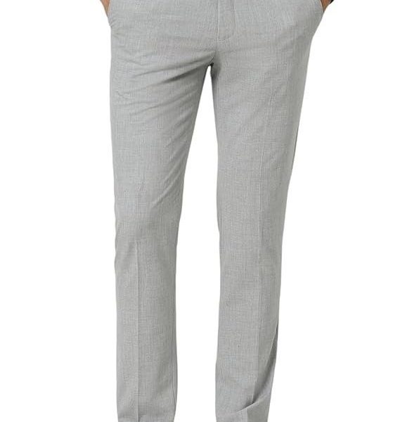 Van Heusen Men's Slim Fit Cotton Blend Workwear Trouser