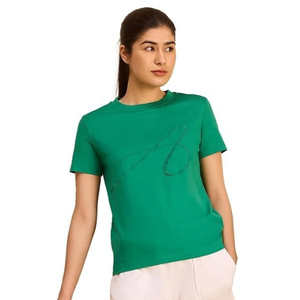 Alonge Women's Relaxed Fit Embroidery Tee