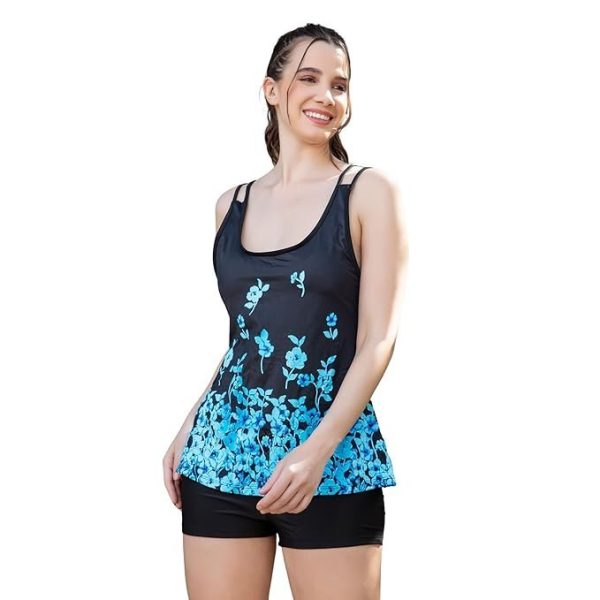 Lovebird Tummy Control Push Up Top with Swimming Shorts, 2.Psc. Swimwear Leisure, Holiday Pool Party