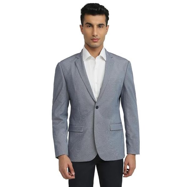 Park Avenue Men Super Slim Fit Solid Pattern Terylene Rayon Blend Notch Lapel Full Sleeve Formal Jacket