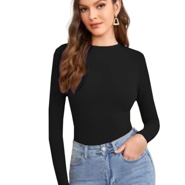 Dream Beauty Fashion Women's Full Sleeve Top Round Neck Casual Tshirt 23 Inches