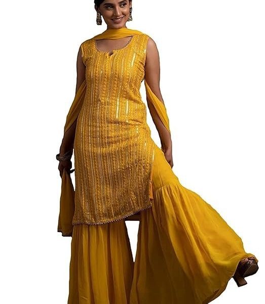 Xomantic Fashion Purple Color Embroidery Kurta Plazzo Set with Dupatta Kurta Set for Womens Wear