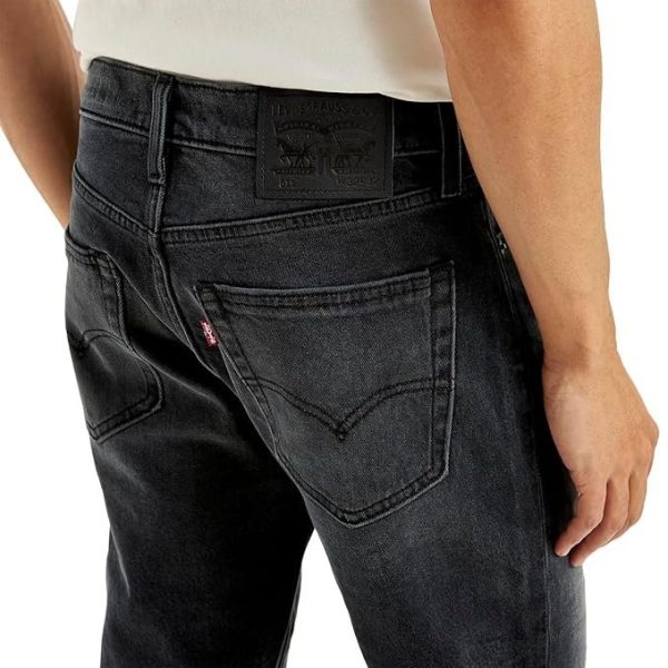 Levi's Men's 511 Black Slim Fit Mid Rise Jeans