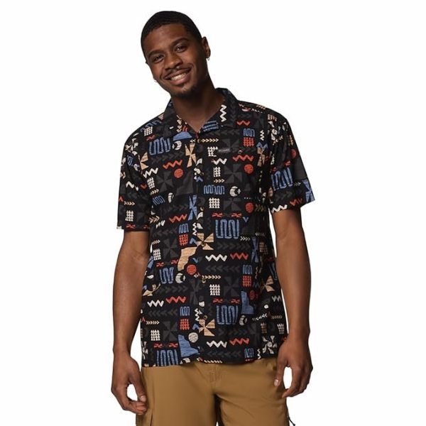Columbia Men Pine Canyon Hiking and Trekking Short Sleeve Shirt