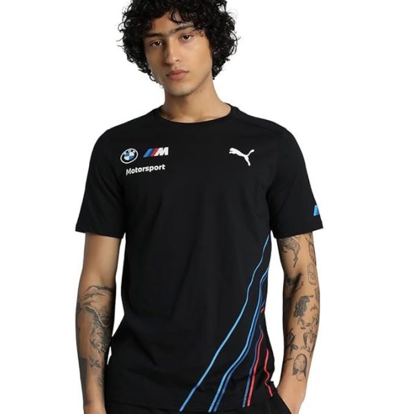 Fuel For Fans Men's Cotton Regular Fit BMW Motorsports 2022 Team T-Shirt