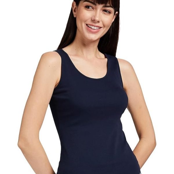 Enamor Women's Cotton Regular Fit Fabulous Inners E025 Stay New Tank Top