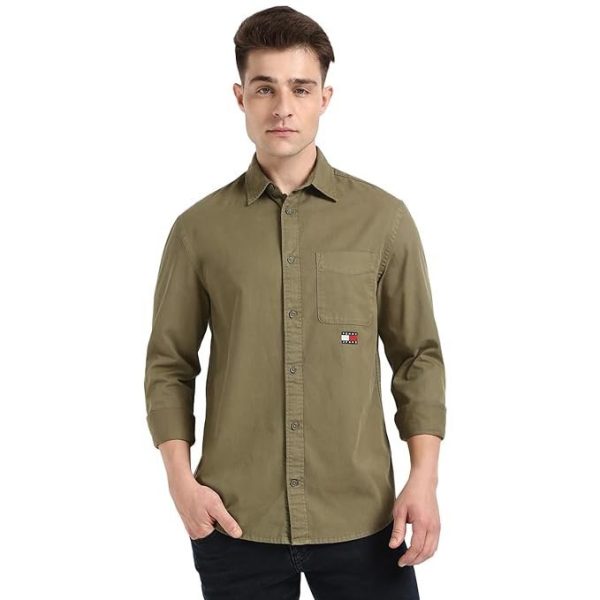 Tommy Hilfiger Men's Cotton Regular Fit Shirt