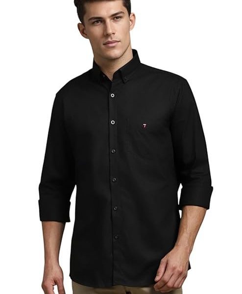 Louis Philippe Men's Cotton Slim Fit Shirt