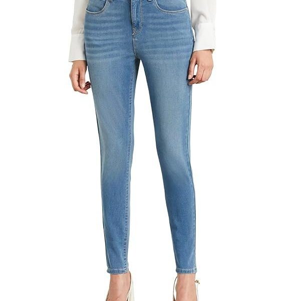 Symbol Premium Women's Skinny 4-Way Stretch Jeans (Mid Rise | Ankle Length | Desk-to-Dinner)