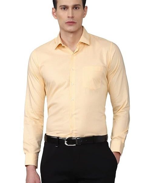 Van Heusen Formal Micro Checkered Shirt for Men| Premium Cotton| Full Sleeves| Slim Fit |Breathable Fabric