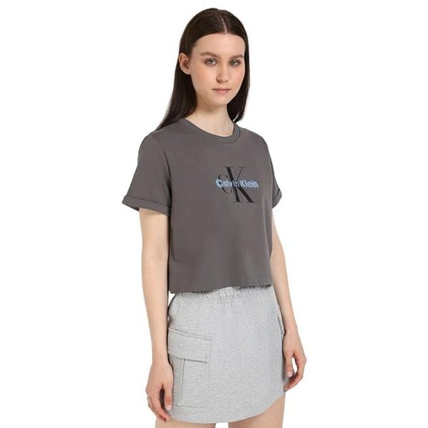 Calvin Klein Jeans Women's Solid Regular Fit T-Shirt