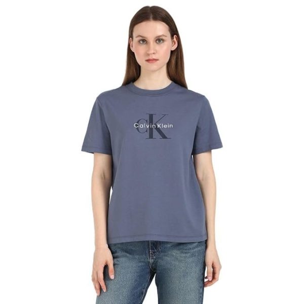 Calvin Klein Jeans Women's Solid Regular Fit T-Shirt
